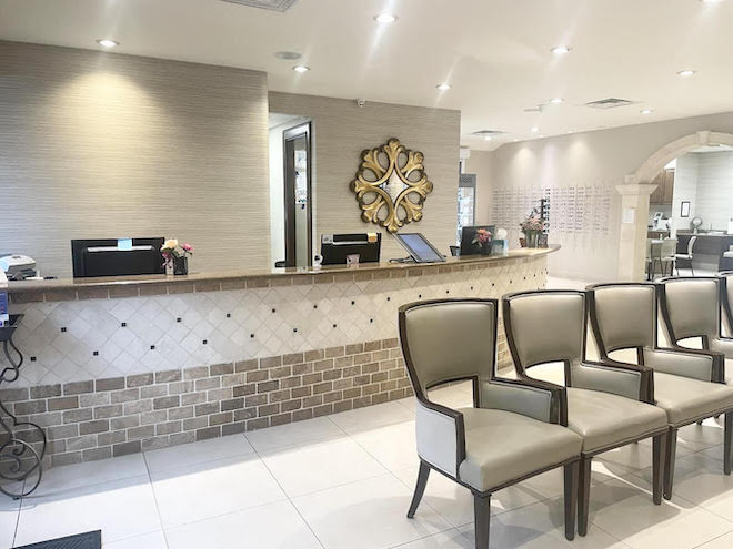 Photo of the front desk